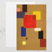 Papeterie Treize rectangles de Kandinsky Peinture abstraite (Devant / Derrière)