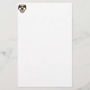 Papeterie trente-deuxième Brun écossais Eagle de rite de