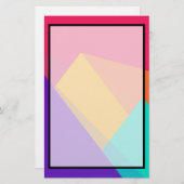 Papeterie Triangles et pyramides géométriques de couleurs vi (Devant / Derrière)