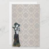 Papeterie tribale d'art de danseur de fusion de (Devant / Derrière)