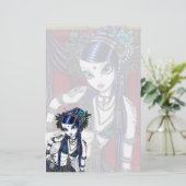 Papeterie tribale de danseuse du ventre de fusion (Debout devant)