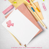 Papeterie Trio en dentelle vintage