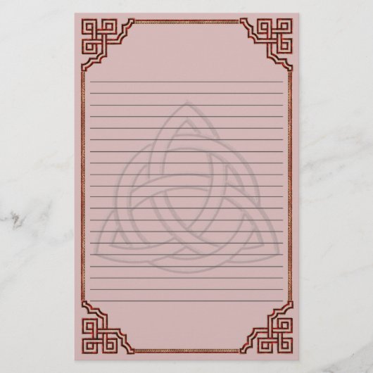 Papeterie Triquetra Red Silk Linke (Devant)