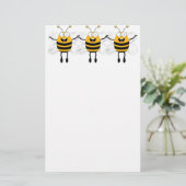 Papeterie Trois abeilles caricaturales (Debout devant)