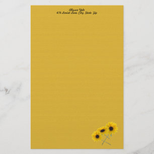Papeterie Trois Modèle du coin photographique tournesol