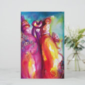 Papeterie TROISIÈME MASQUE, Boule de mascarade vénitienne (Debout devant)