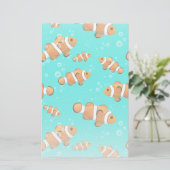 Papeterie Tropical Clownfish & Bubbles Motif (Debout devant)