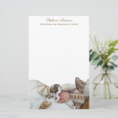 Papeterie Tropical Seashell Bordure papier d'écriture person (Debout devant)