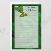 Papeterie tropicale de grenouille (Devant / Derrière)