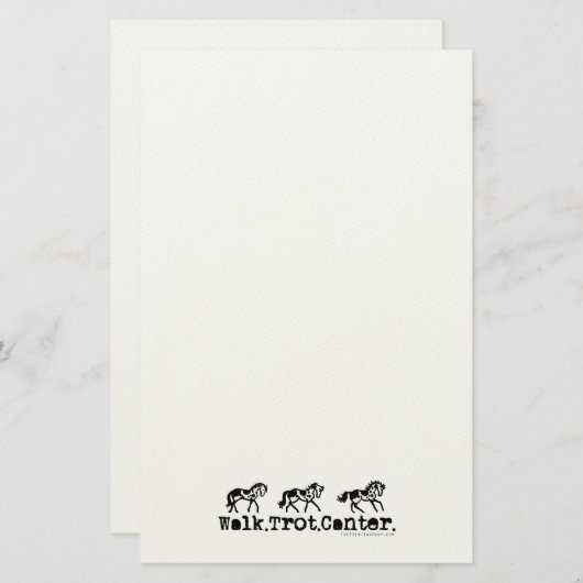 Papeterie Trot Canter (Devant / Derrière)