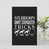 Papeterie Trucs de Schnauzer Géant Stubborn, Schna Géant Fun (Debout devant)