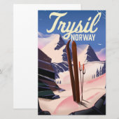 Papeterie Trysil Norvège ski (Devant / Derrière)