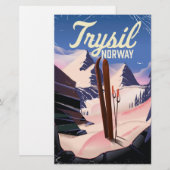 Papeterie Trysil Norvège ski (Devant / Derrière)