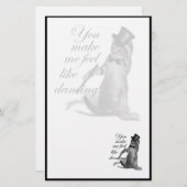 Papeterie Tu me fais sentir comme Danser ! Tap Chat de danse (Devant / Derrière)