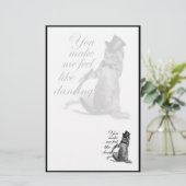 Papeterie Tu me fais sentir comme Danser ! Tap Chat de danse (Debout devant)