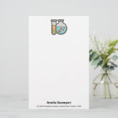 Papeterie Tube d'essai de chimie et bécher (Debout devant)