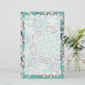 Papeterie Tuile bleue I de batik (Debout devant)