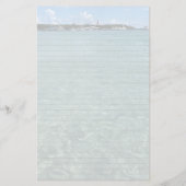 Papeterie Tulip Shell Ocean Background Lined Writing Paper (Dos)