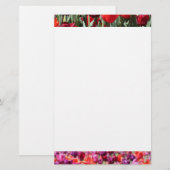 Papeterie Tulipes chaudes tombées (Devant / Derrière)
