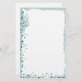 Papeterie turquoise (Devant / Derrière)