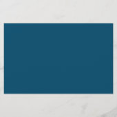 Papeterie Turquoise Bleu Minimaliste Simple Monogramme Deux  (Dos)