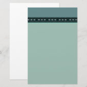 Papeterie Turquoise et turquoise (Devant / Derrière)