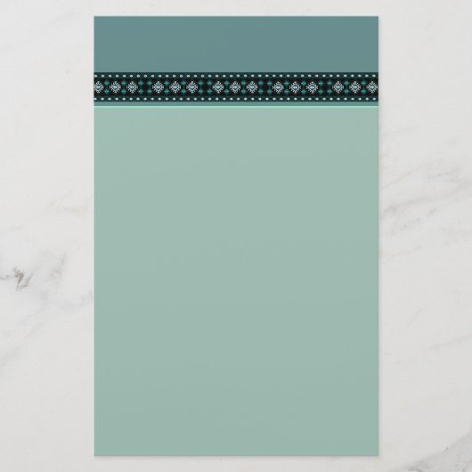 Papeterie Turquoise et turquoise (Devant)