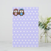 Papeterie twin owl princess (Debout devant)