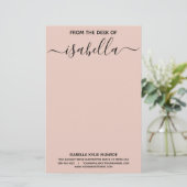 Papeterie Typographie élégante du bureau de votre nom (Debout devant)