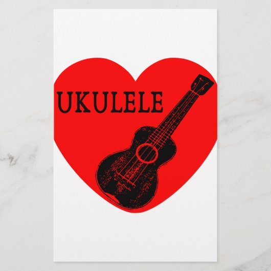Papeterie Ukulele Love (Devant)