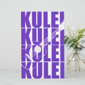 Papeterie Ukulele Violet (Debout devant)
