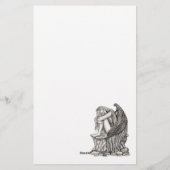 Papeterie Un ange endormi sur la pierre (Dos)