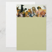 Papeterie Un bon nombre d'en-tête de lettre de collage de (Devant / Derrière)