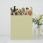 Papeterie Un bon nombre d'en-tête de lettre de collage de (Debout devant)