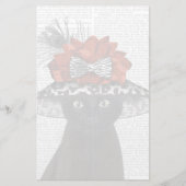 Papeterie Un chat noir avec un Casquette fabuleux (Devant)