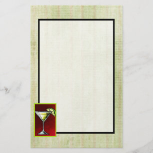 Papeterie Un cocktail dans un verre à Martini avec de la cha