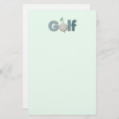 Papeterie Un golf de mot (Devant / Derrière)