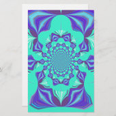 Papeterie Un mélange de kaléidoscope et d'art mandala ! (Devant / Derrière)