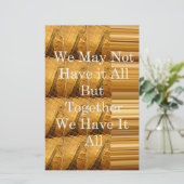 Papeterie Un message inspirant avec la conception africaine  (Debout devant)