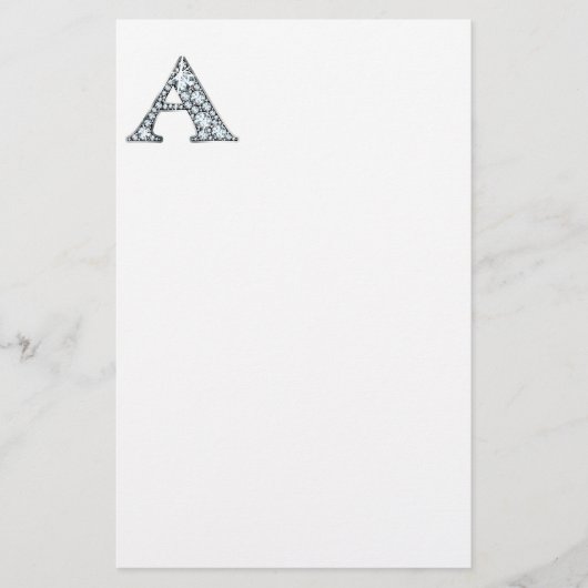Papeterie Un Monogramme Faux-"Diamond" (Devant)