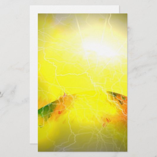 Papeterie Une étoile est née - Art numérique de science-fict (Devant / Derrière)