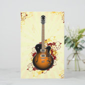 Papeterie Une guitare abstraite (Debout devant)