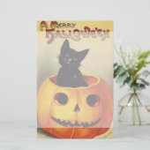 Papeterie Une joyeuse Halloween par Ellen Clapsaddle, Chat V (Debout devant)
