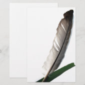 Papeterie Une plume (Devant / Derrière)