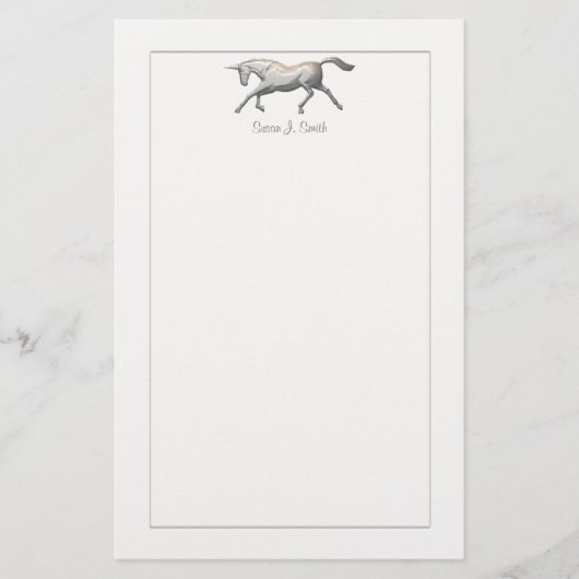 Papeterie Unicorne d'argent (Devant)