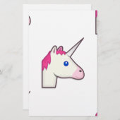 Papeterie unicorne emoji (Devant / Derrière)