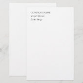 Papeterie Unique chic minimaliste moderne professionnel (Devant / Derrière)