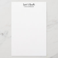 Unique Élégant Simple Blanc Spécial