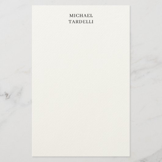 Papeterie Unique Moderne Minimaliste Simple (Devant)