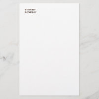 Unique Moderne Noir Blanc Votre Nom Minimaliste